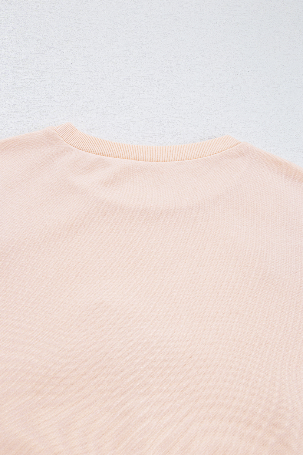 Parchment Embroidered Bow Lantern Sleeve Oversized Pullover Sweatshirt