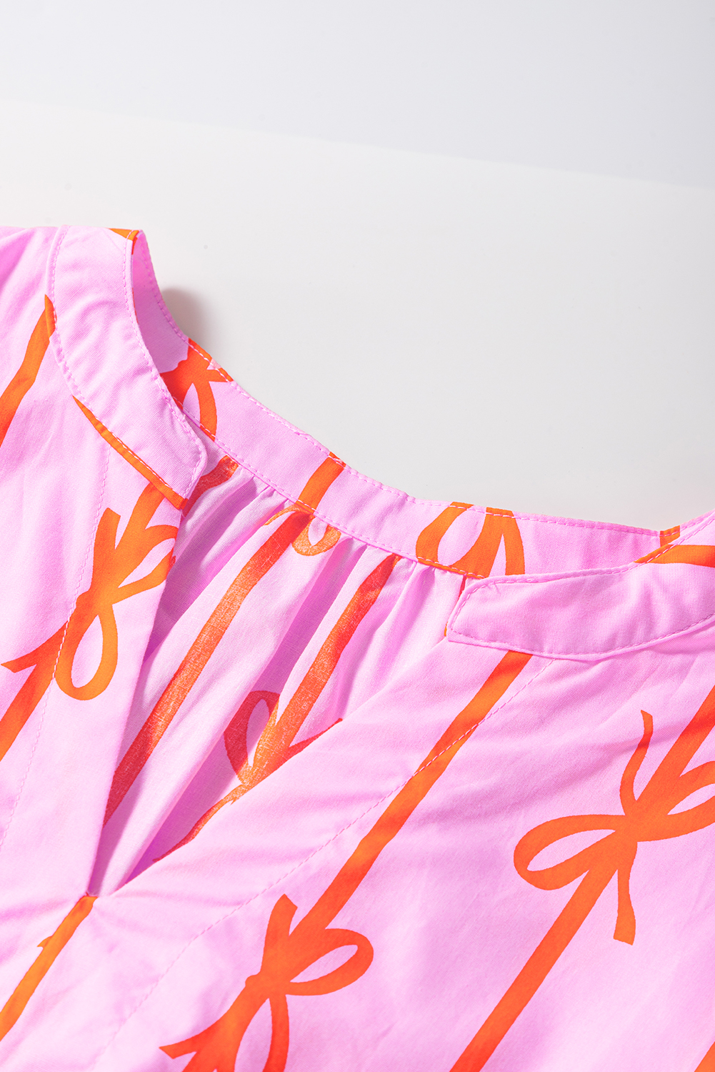 Plus Size Rose Bow Tastic Clinched Waist Ruffled  Dress