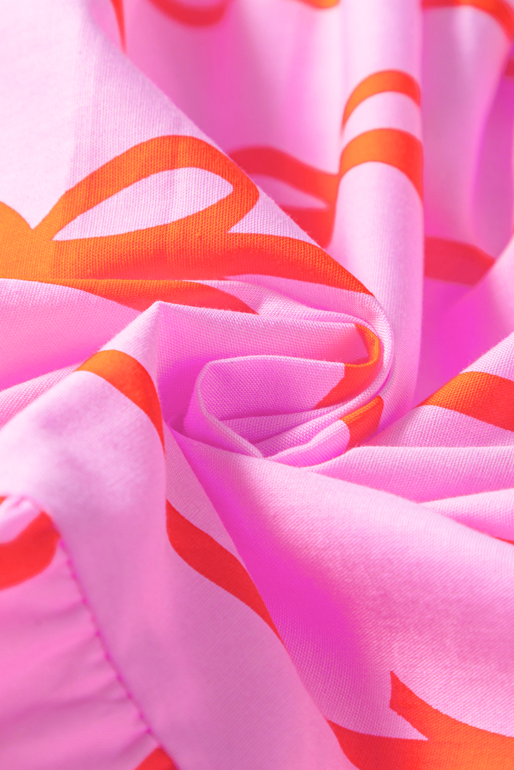 Plus Size Rose Bow Tastic Clinched Waist Ruffled  Dress