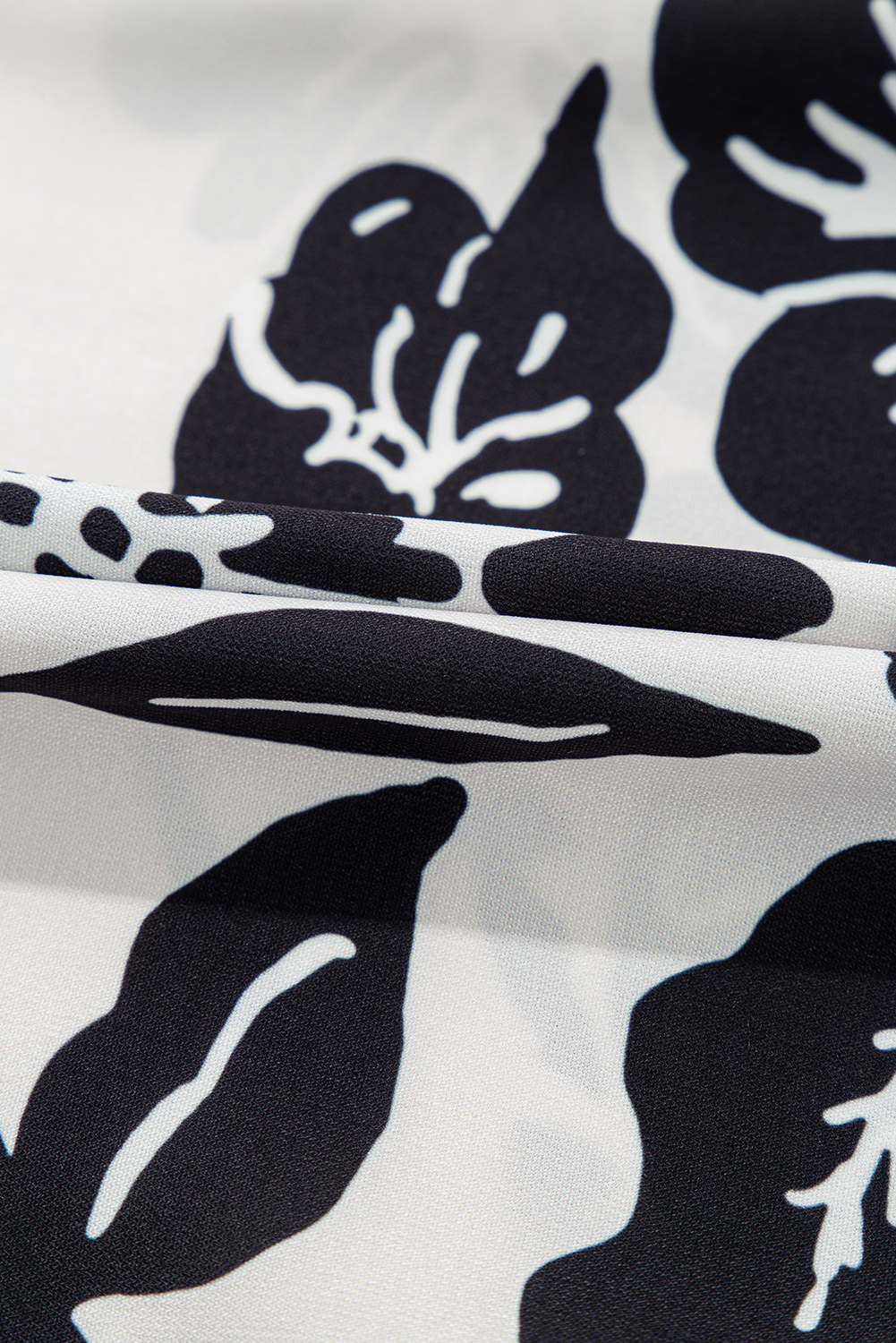 Plus Size Black Floral Print Tiered Frilled Half Sleeve  Mini Dress