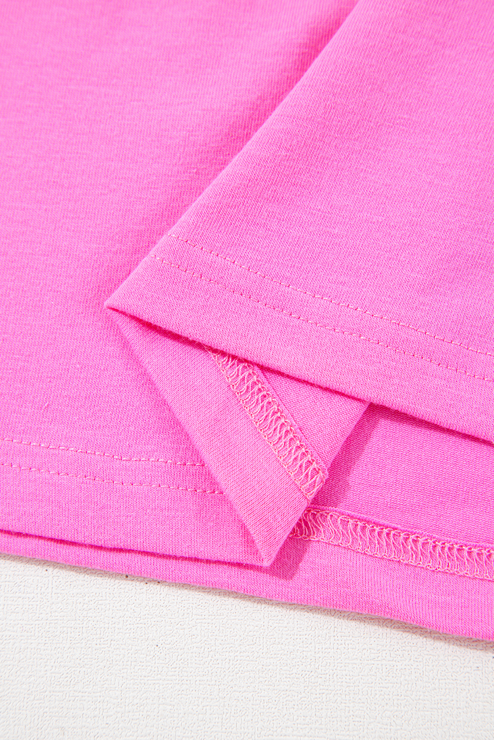 Plus Size Bright Pink Checker MAMA Letter Printed Graphic  T Shirt