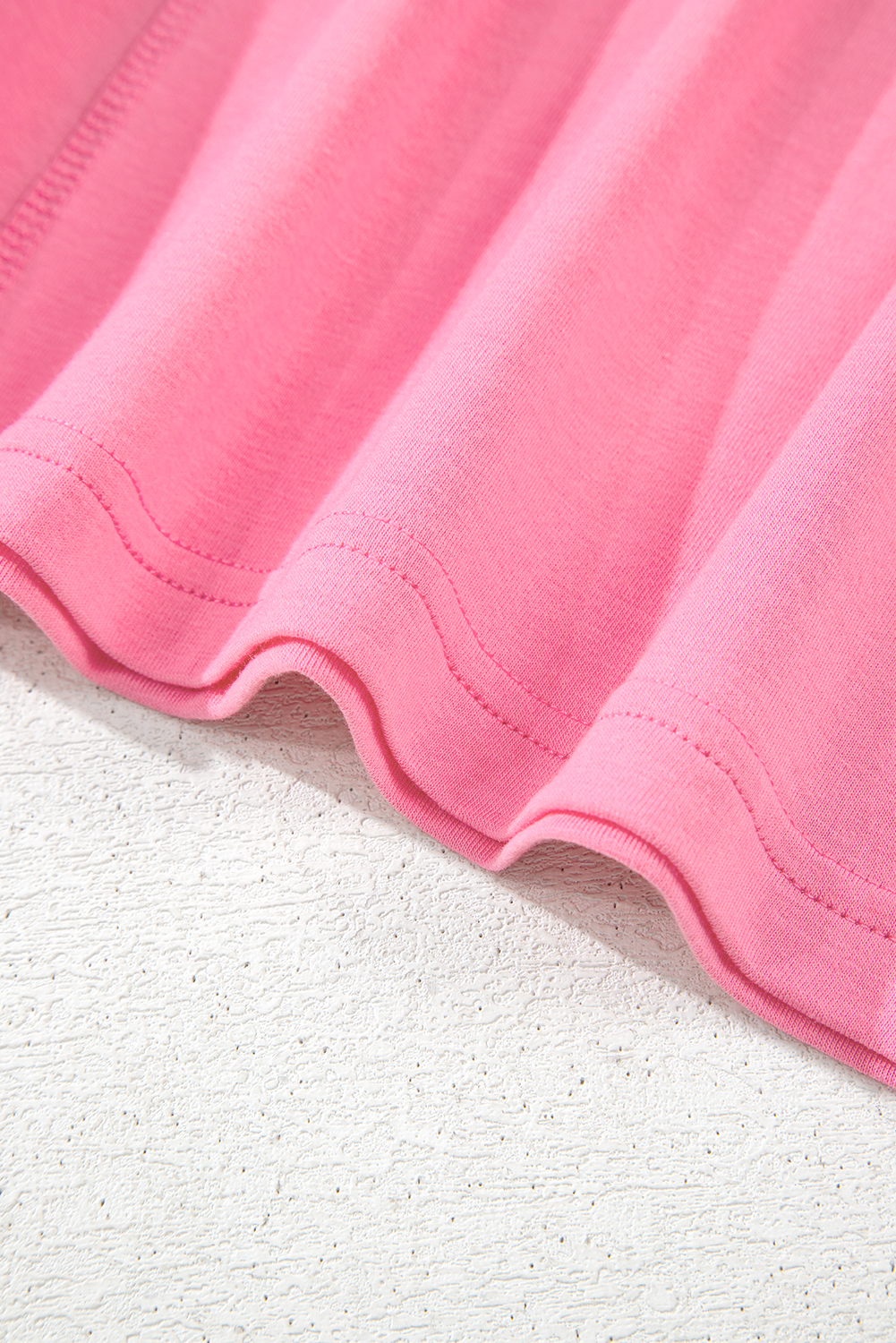 Plus Size Bonbon Corded Patchwork Pocketed  T Shirt