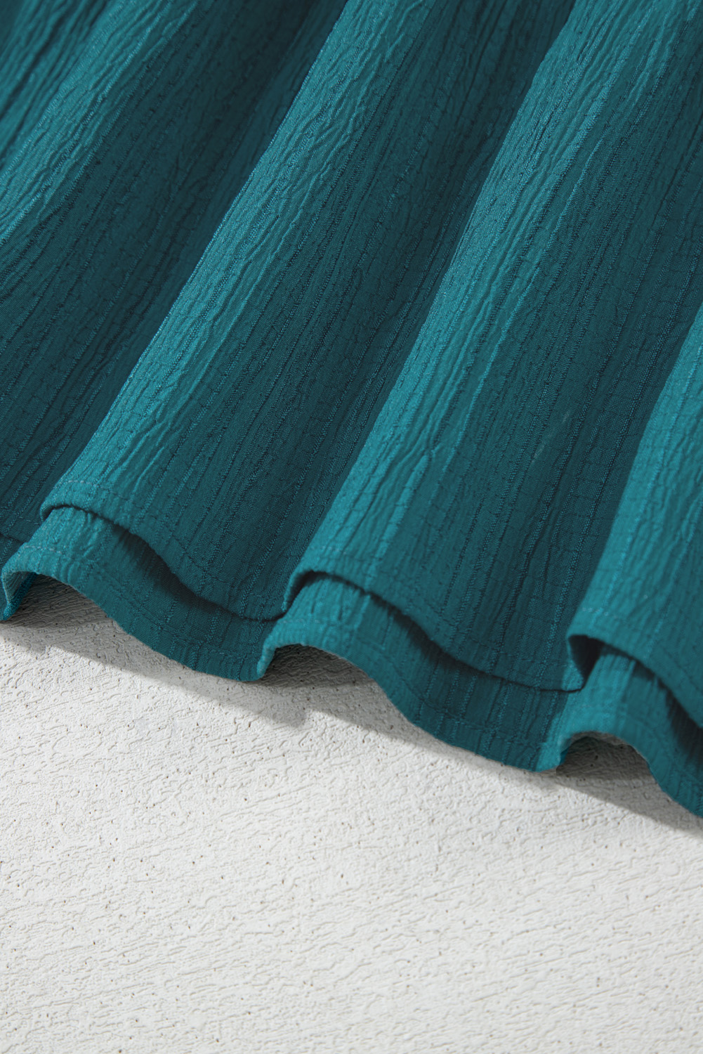 Plus Size Skobeloff Frilled U Neck Puff Sleeve Belted Ruffle Hem  Midi Dress