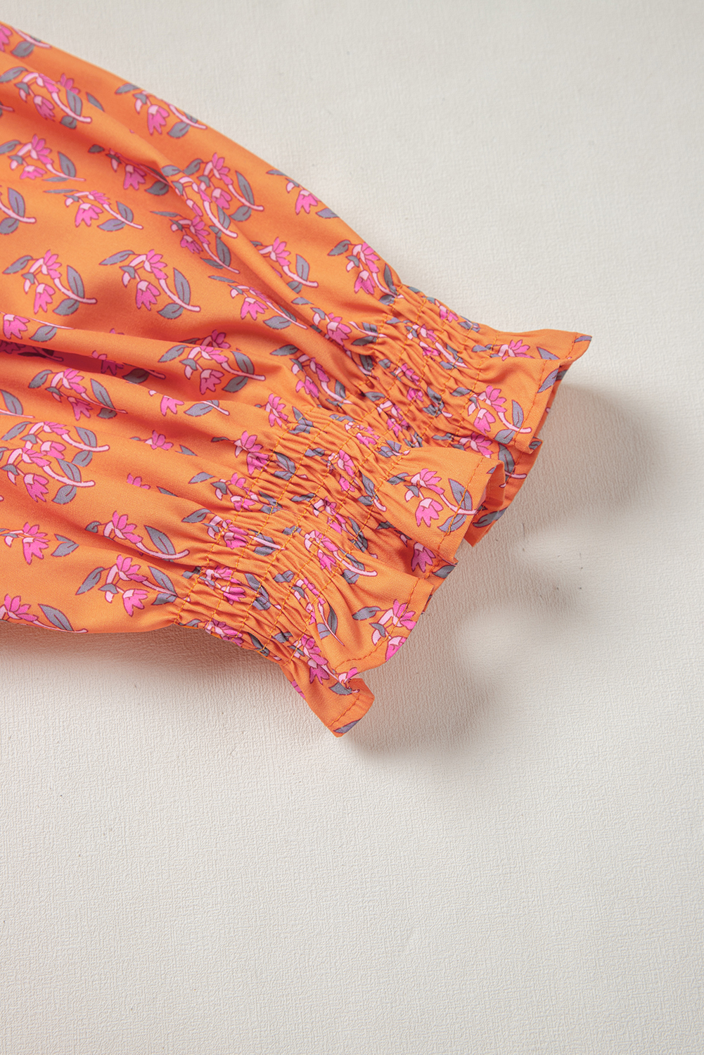 Plus Size Pink Boho Paisley Floral Mixed Patchwork Tassel Tie  Midi Dress