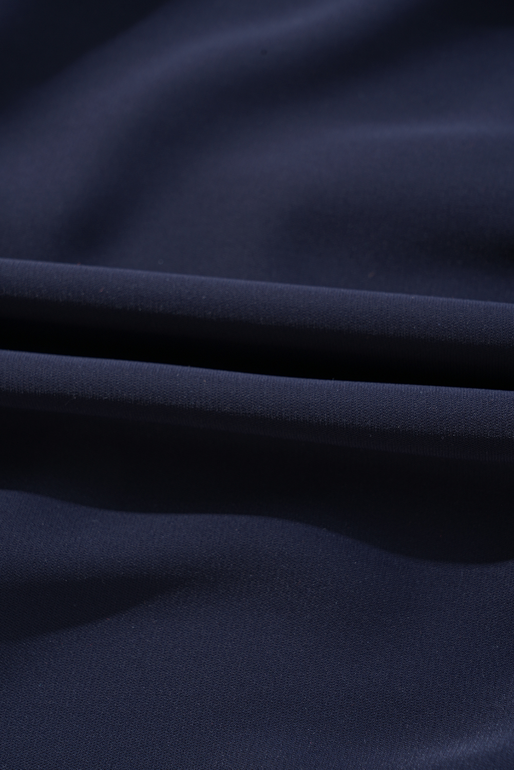 Plus Size Navy Blue Collared V Neck Flutter Sleeve Tiered  Dress