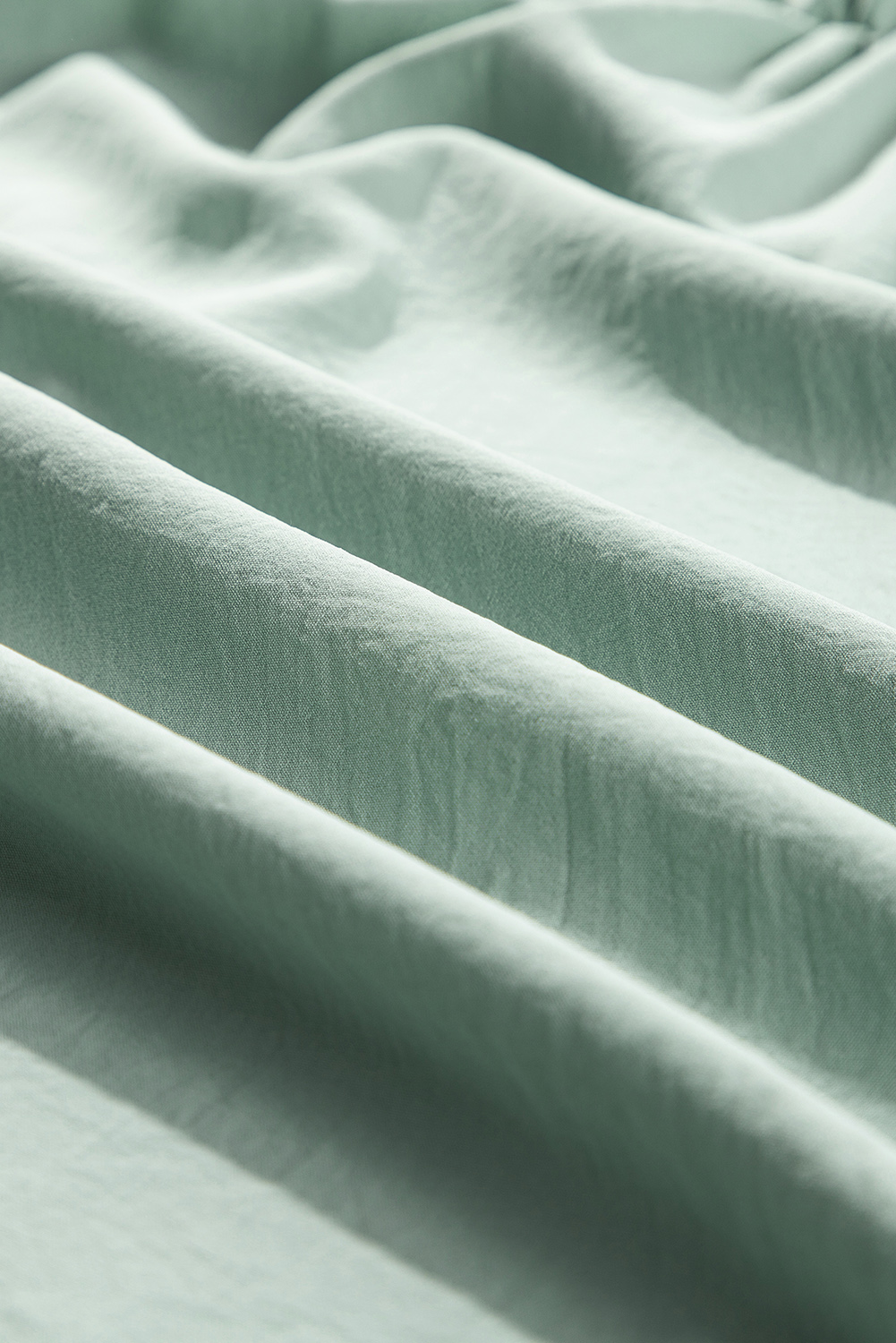 Plus Size Grass Green Ruffle Trim Short Sleeve  Flared Mini Dress