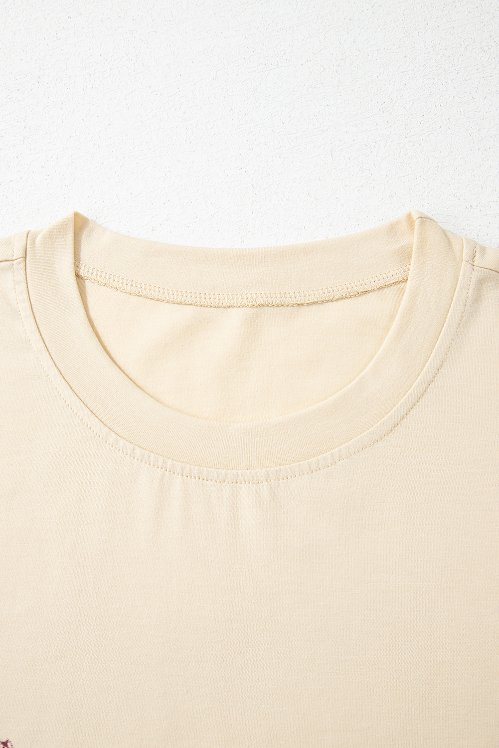 Parchment  Western Burro Cactus Crew Neck Graphic Tee