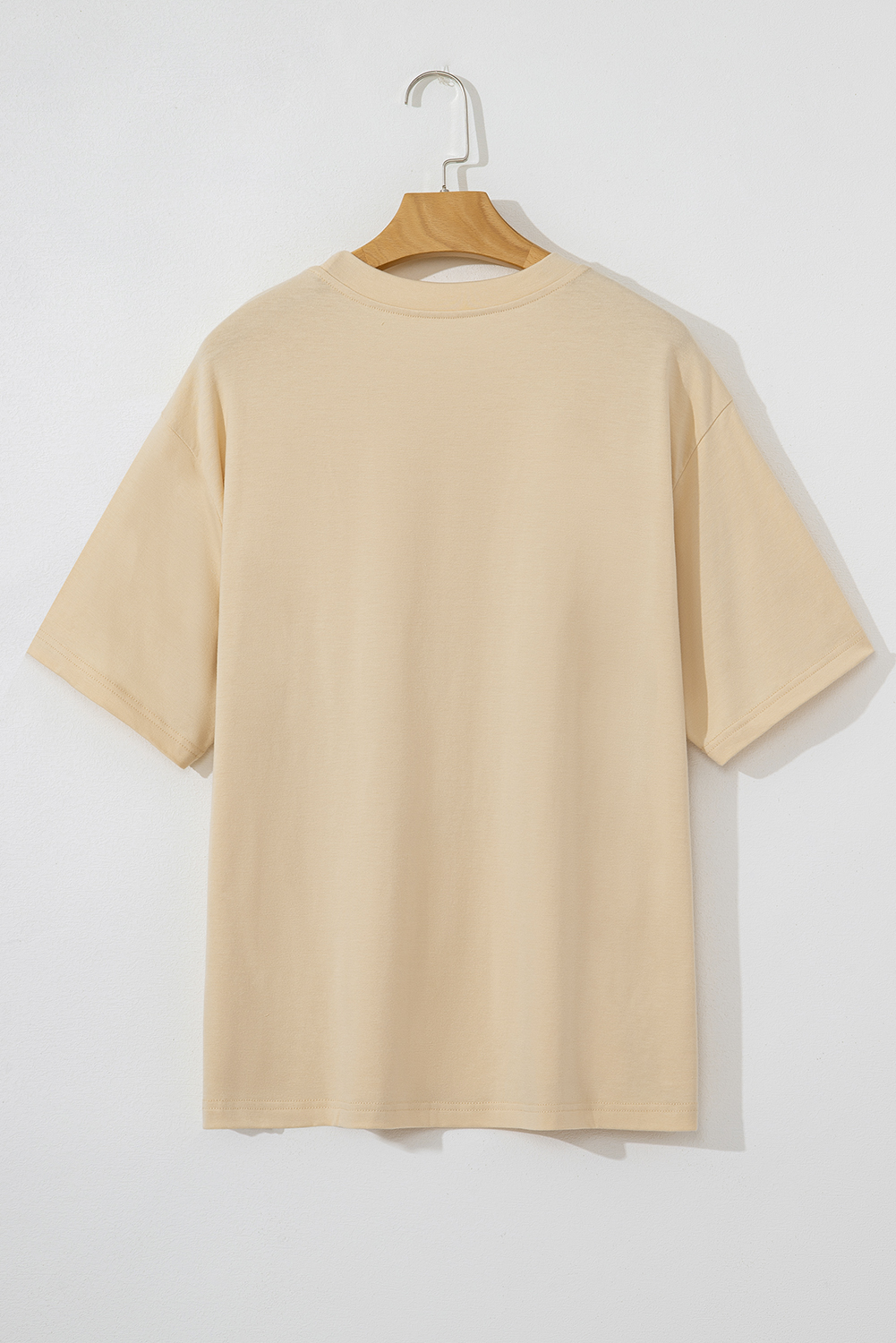 Oversized Parchment  Western Burro Cactus Crew Neck Graphic Tee