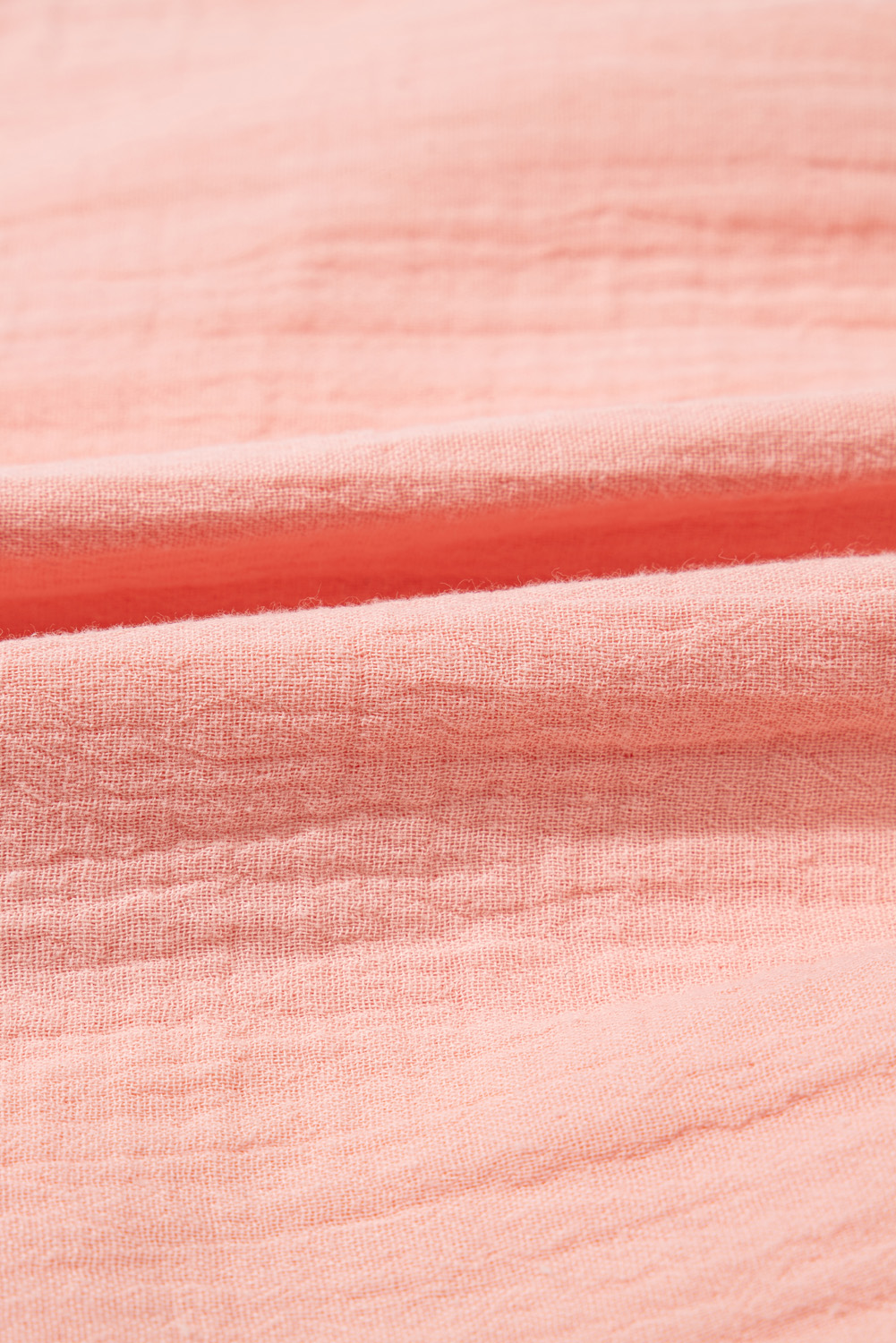 Plus Size Apricot Pink  Textured Wide Short Sleeve Babydoll Blouse