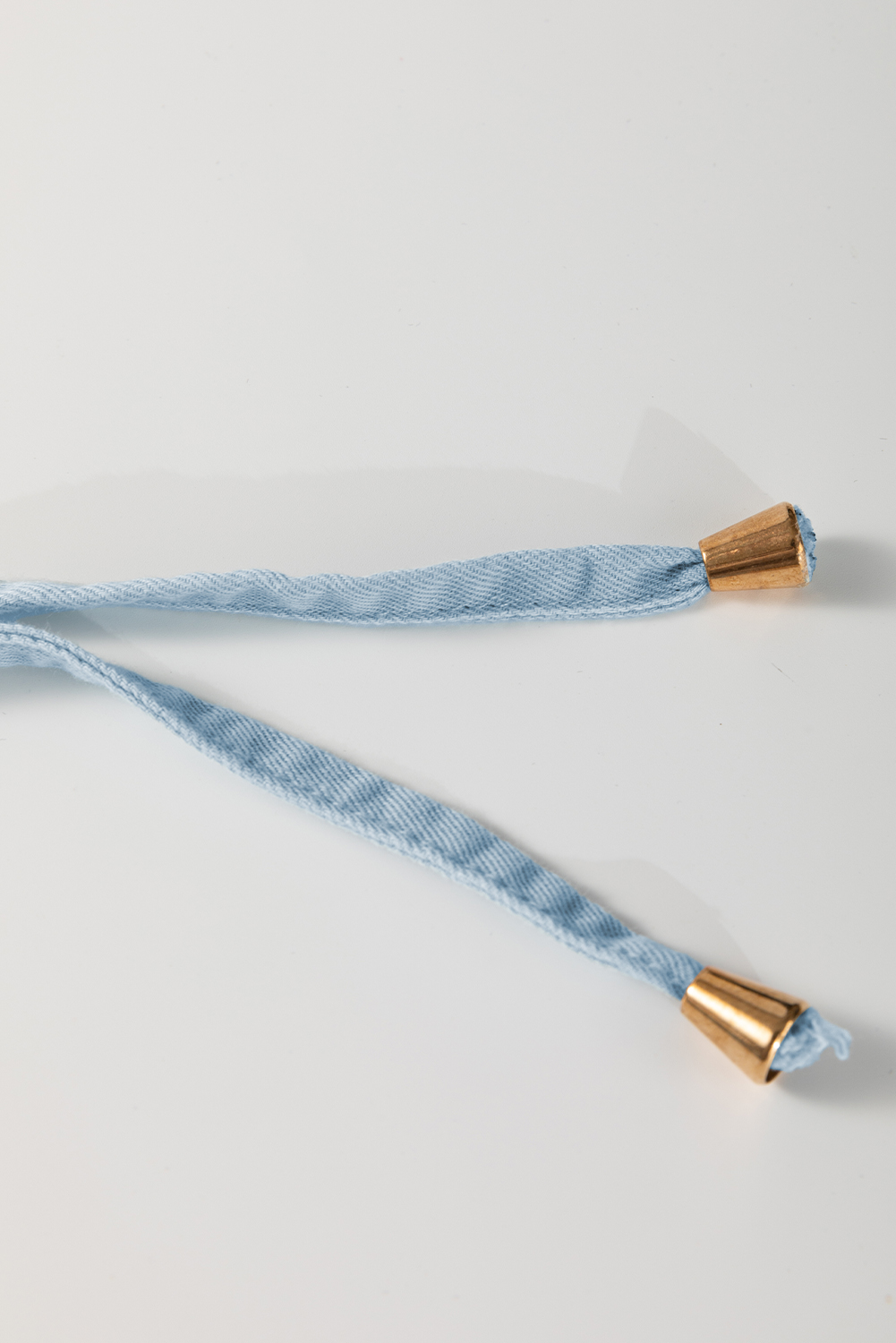 Plus Size Beau Blue Washed Chambray Drawstring Elastic Waist  Shorts