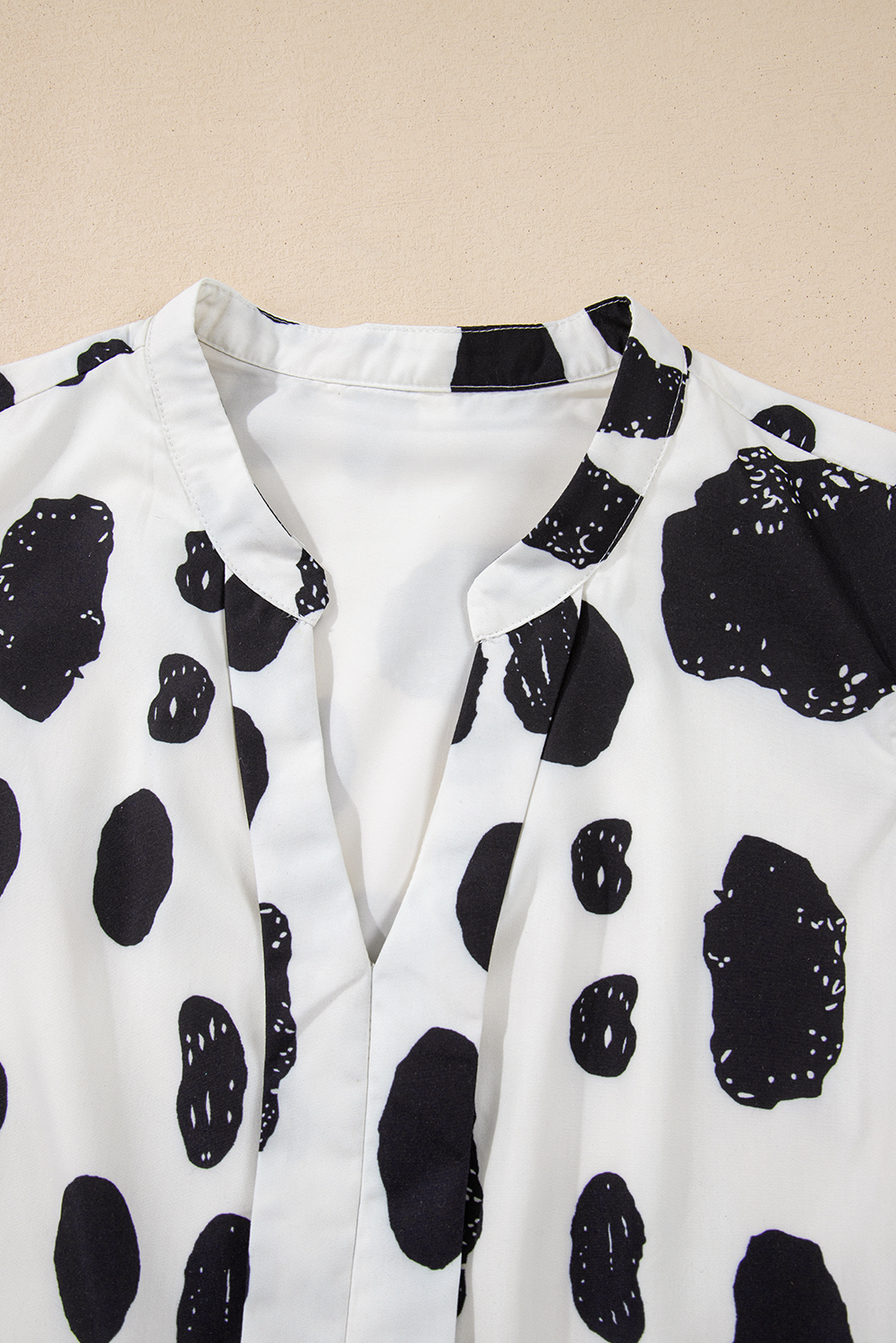 Plus Size White Polka Dot Print Ruffled Sleeve Pocketed  Midi Dress