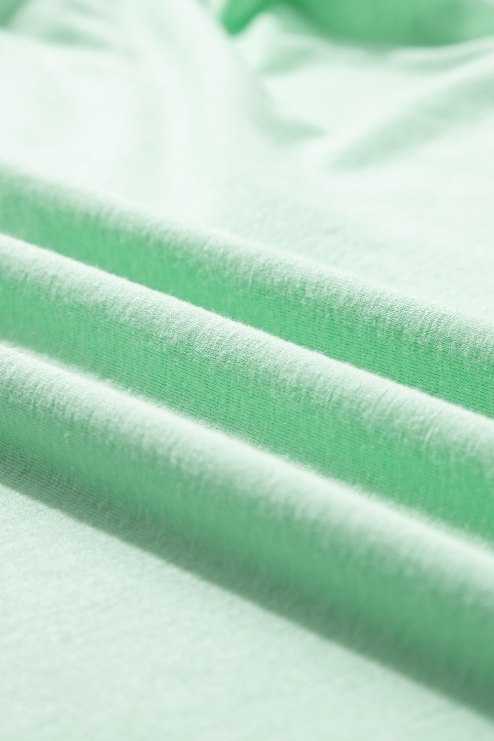 Plus Size Iceland Blue Round Neck Rolled Sleeve  T-shirt