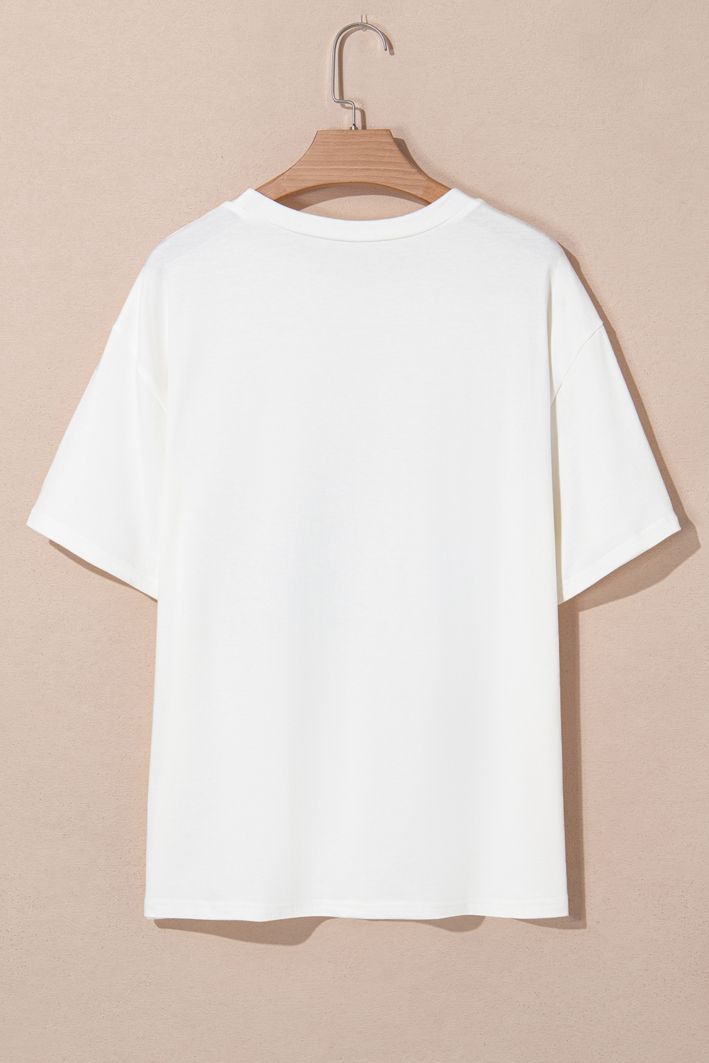 Plus Size Sky Blue USA Graphic Crewneck  Patriotic Tee