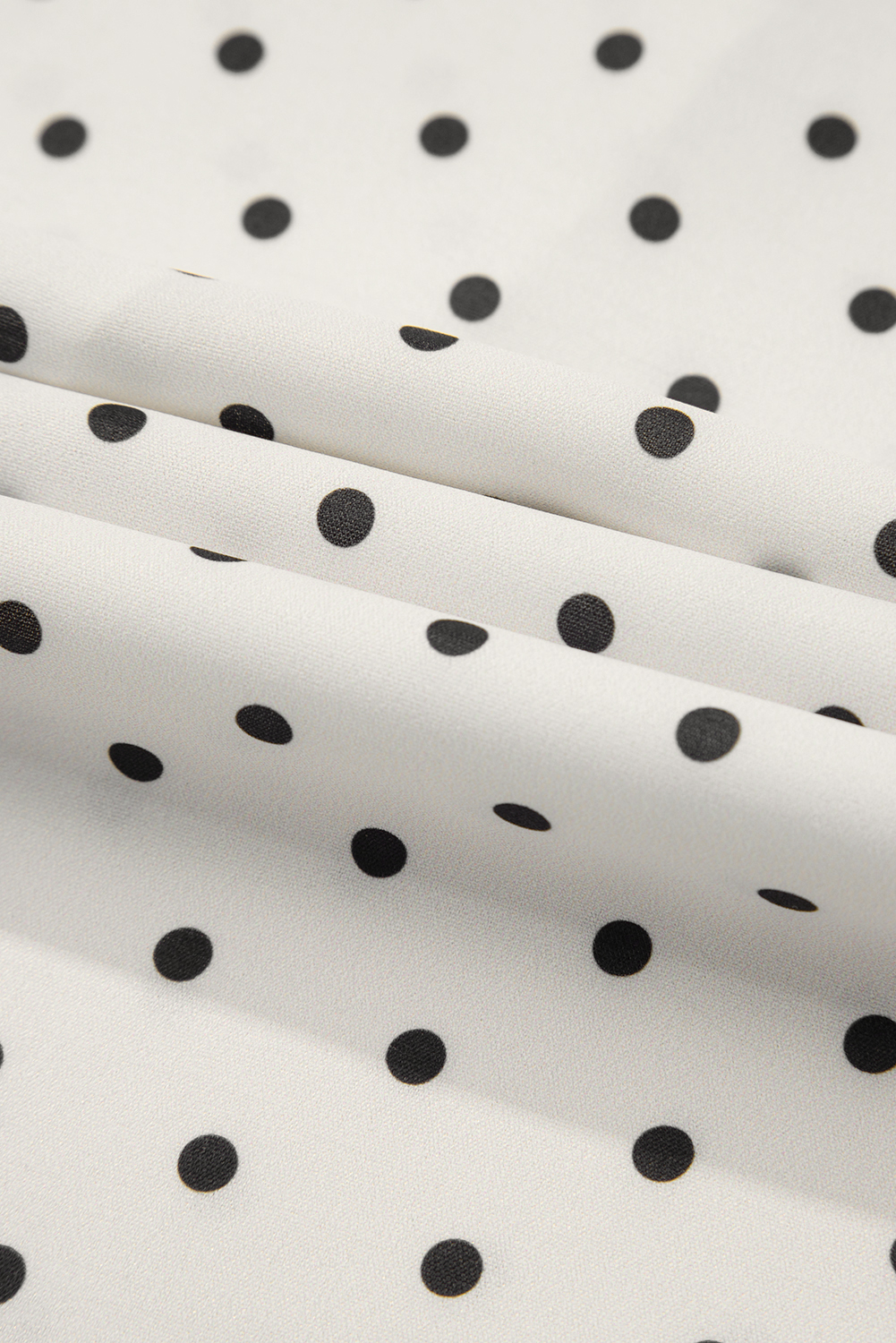 Plus Size Khaki Polka Dot Surplice V Neck Tied Waist Flutter Sleeve Flowy  Midi Dress