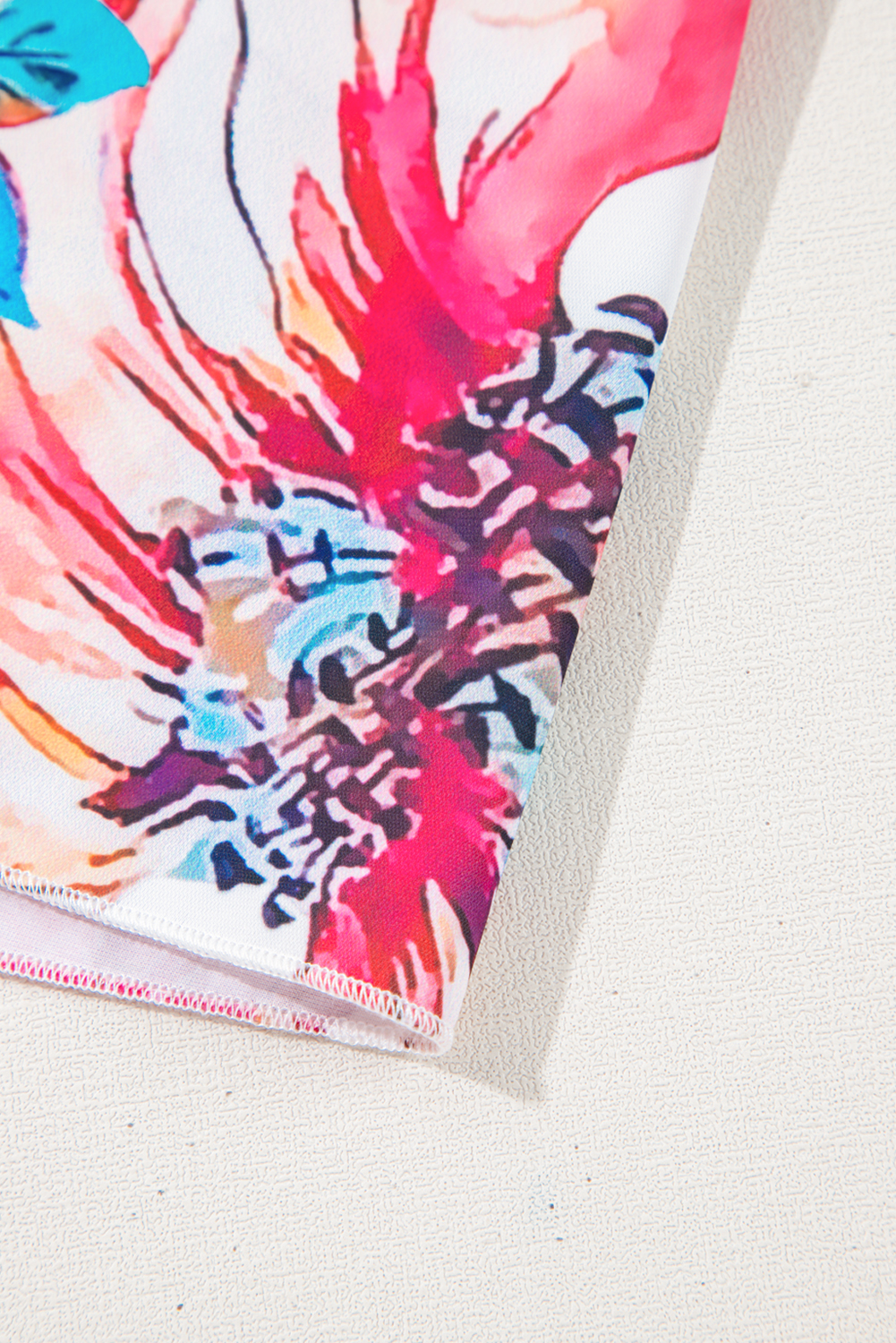 Plus Size White Floral Square Neck Puff Sleeve Flowy  Midi Dress