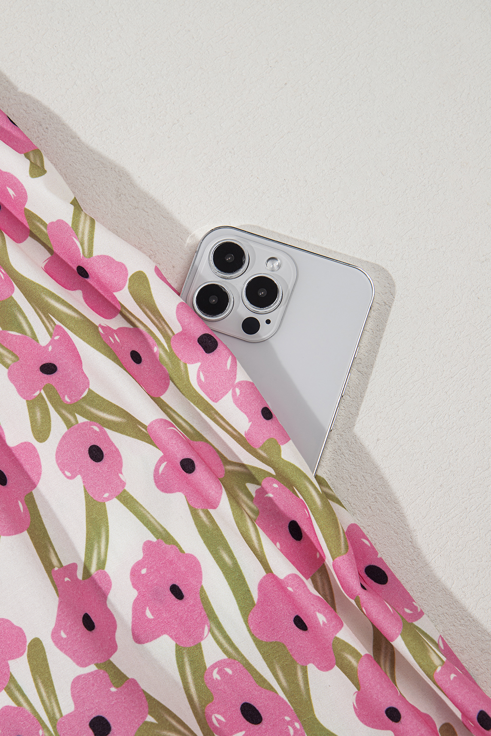 Plus Size Pink  Ruffle Trim Square Neck High Waist Floral Maxi Dress