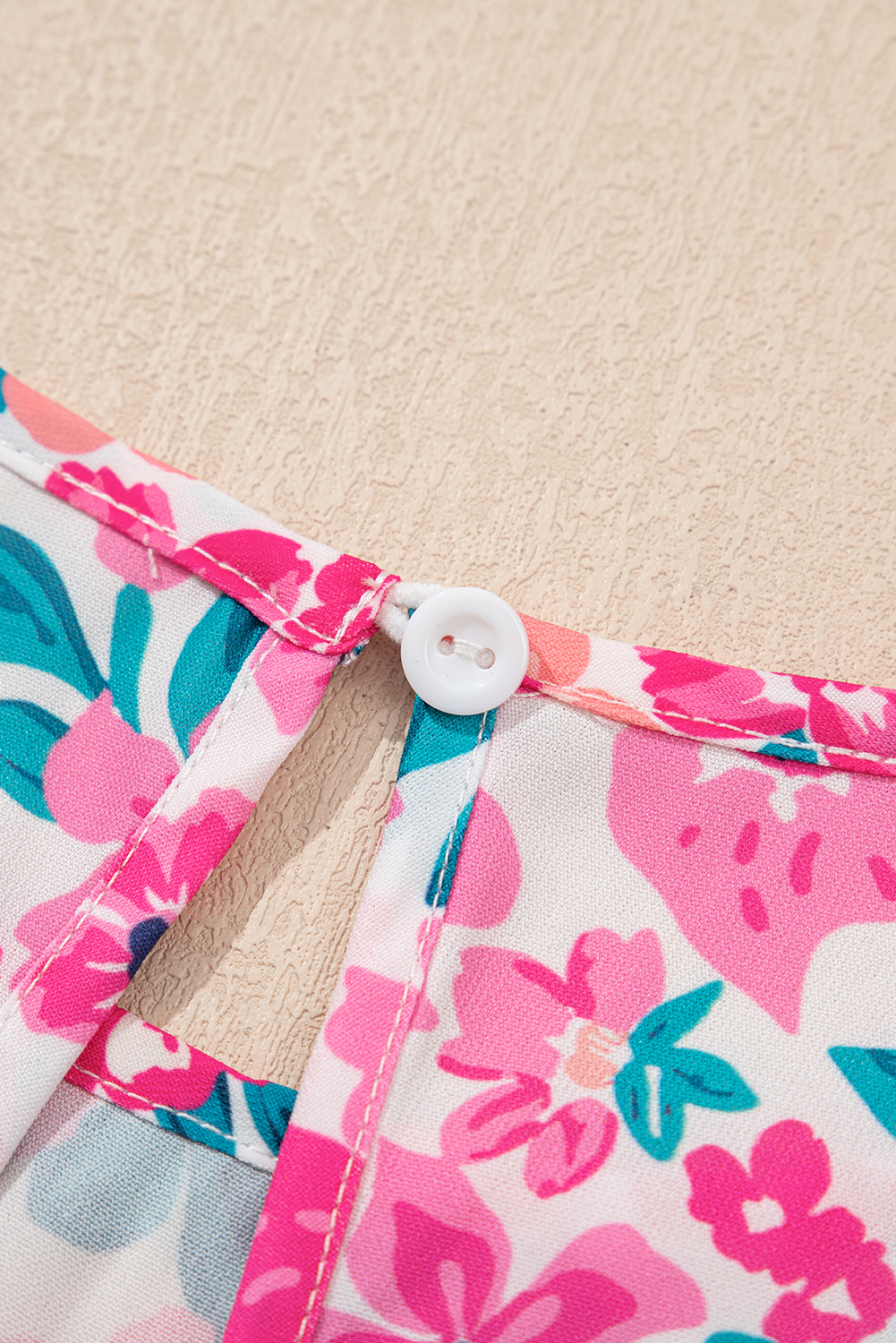 Plus Size White  Floral Print Frilled Short Sleeve Flare Dress