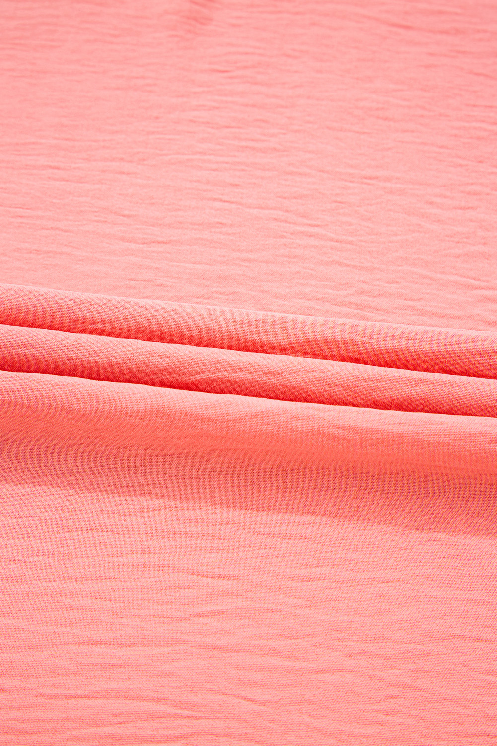 Plus Size Blossom Shirred Cuffs Half Sleeve  Textured Blouse