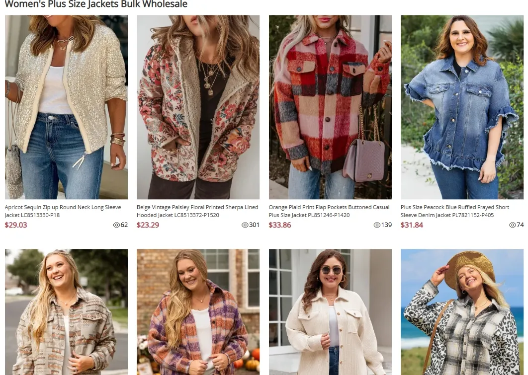 plus size jackets