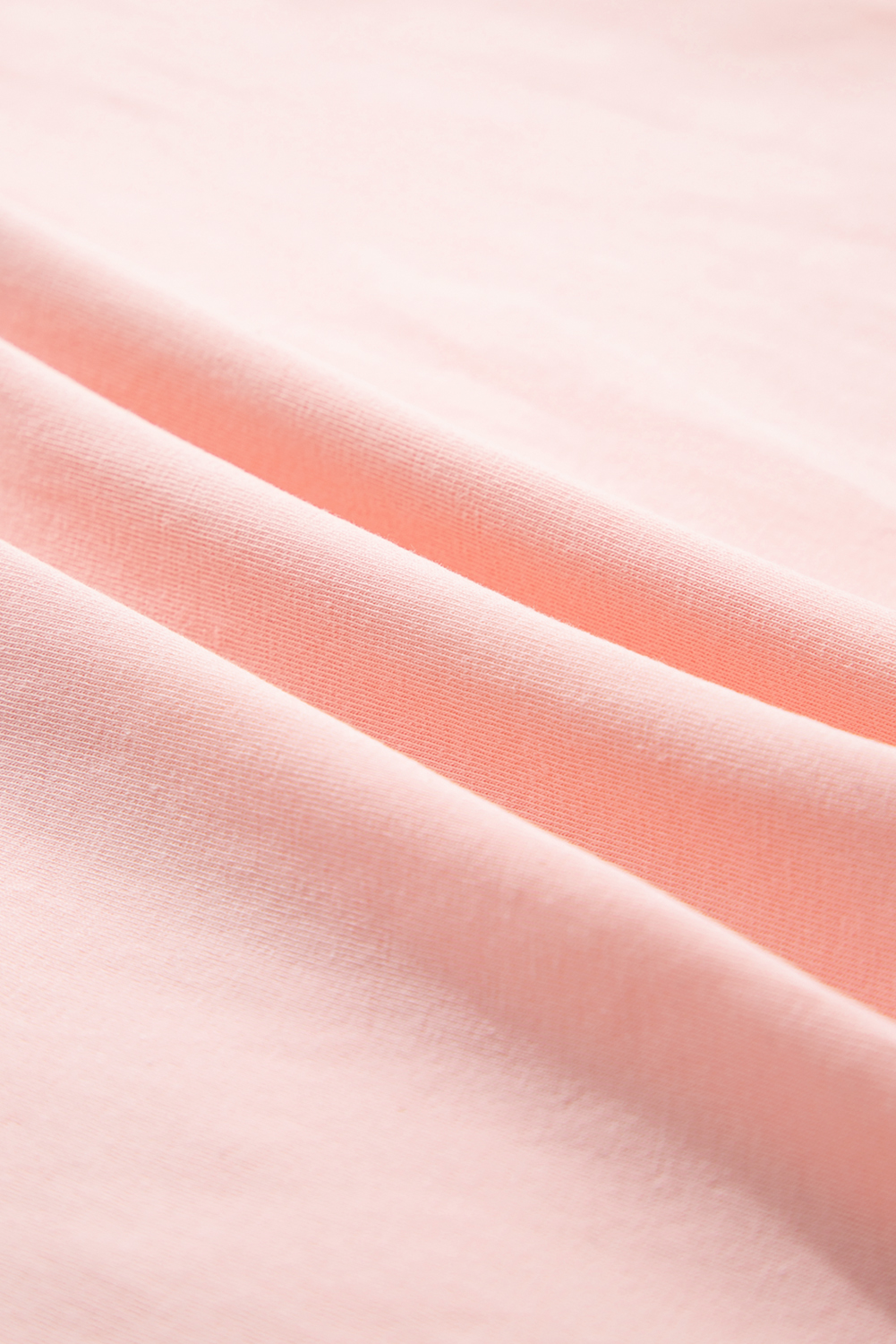 Plus Size Light Pink Eyelet Lace Star Applique  T Shirt