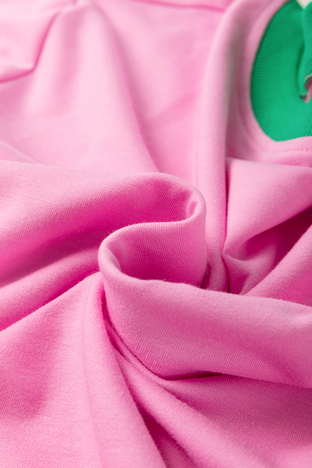 Plus Size Bonbon  Contrast Trim T Shirt and Skirt Two Piece Set