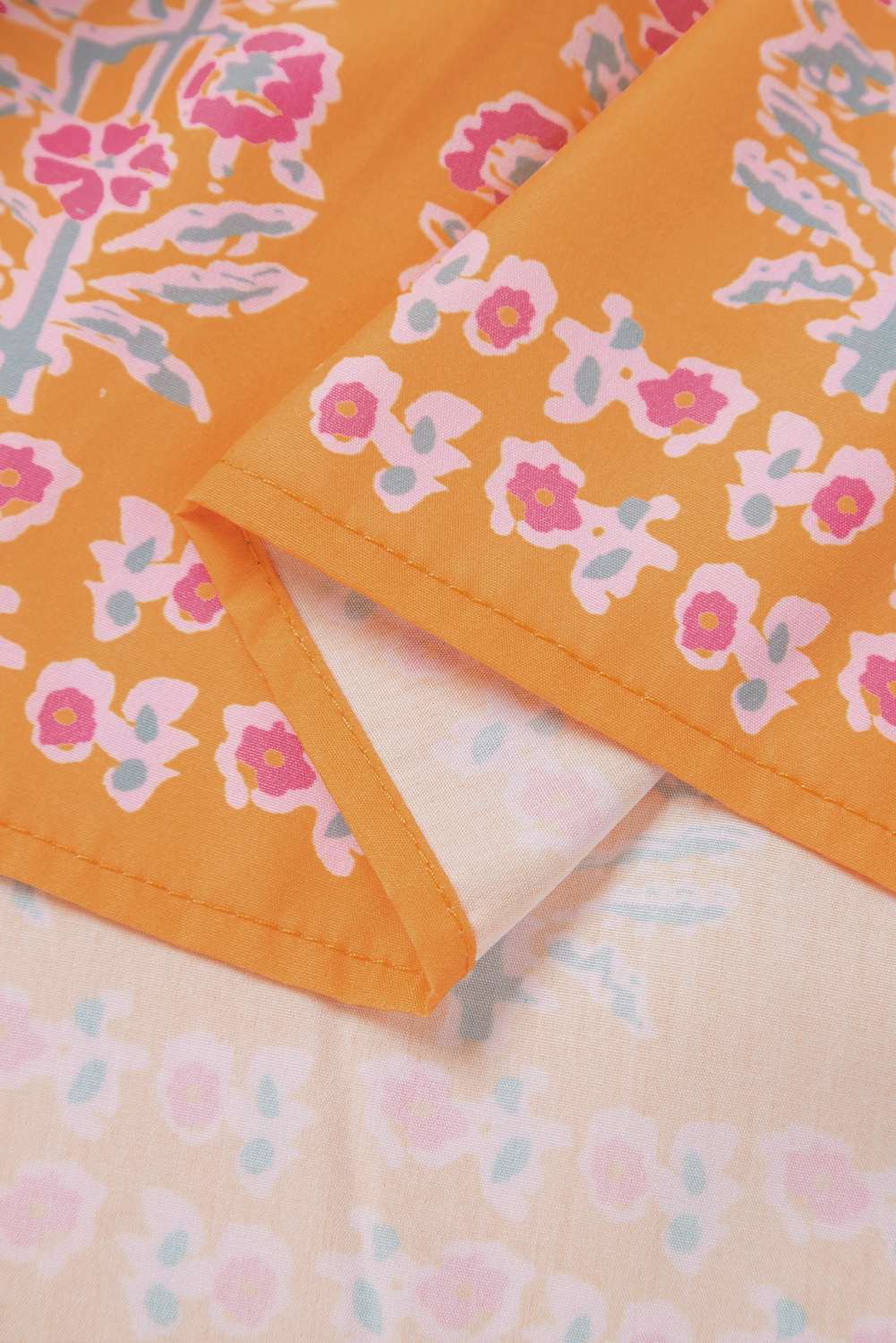 Plus Size Pink Boho Paisley Floral Mixed Patchwork Tassel Tie  Midi Dress