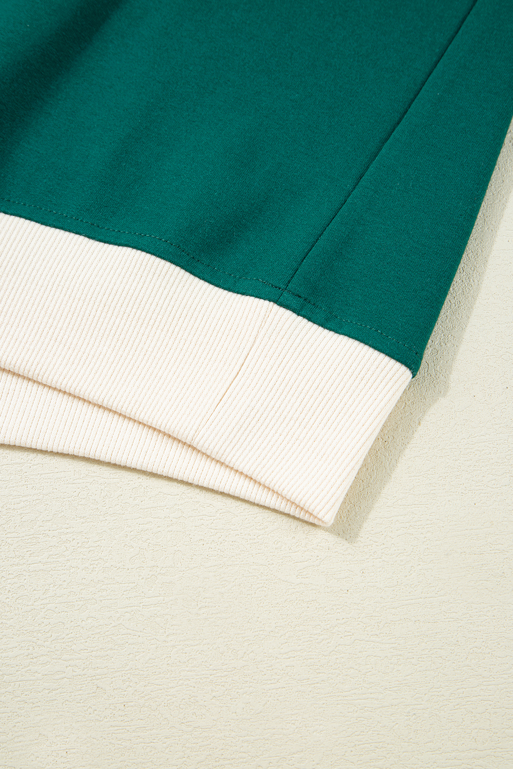 Plus Size Evergreen  Contrast Trim T Shirt and Skirt Two Piece Set