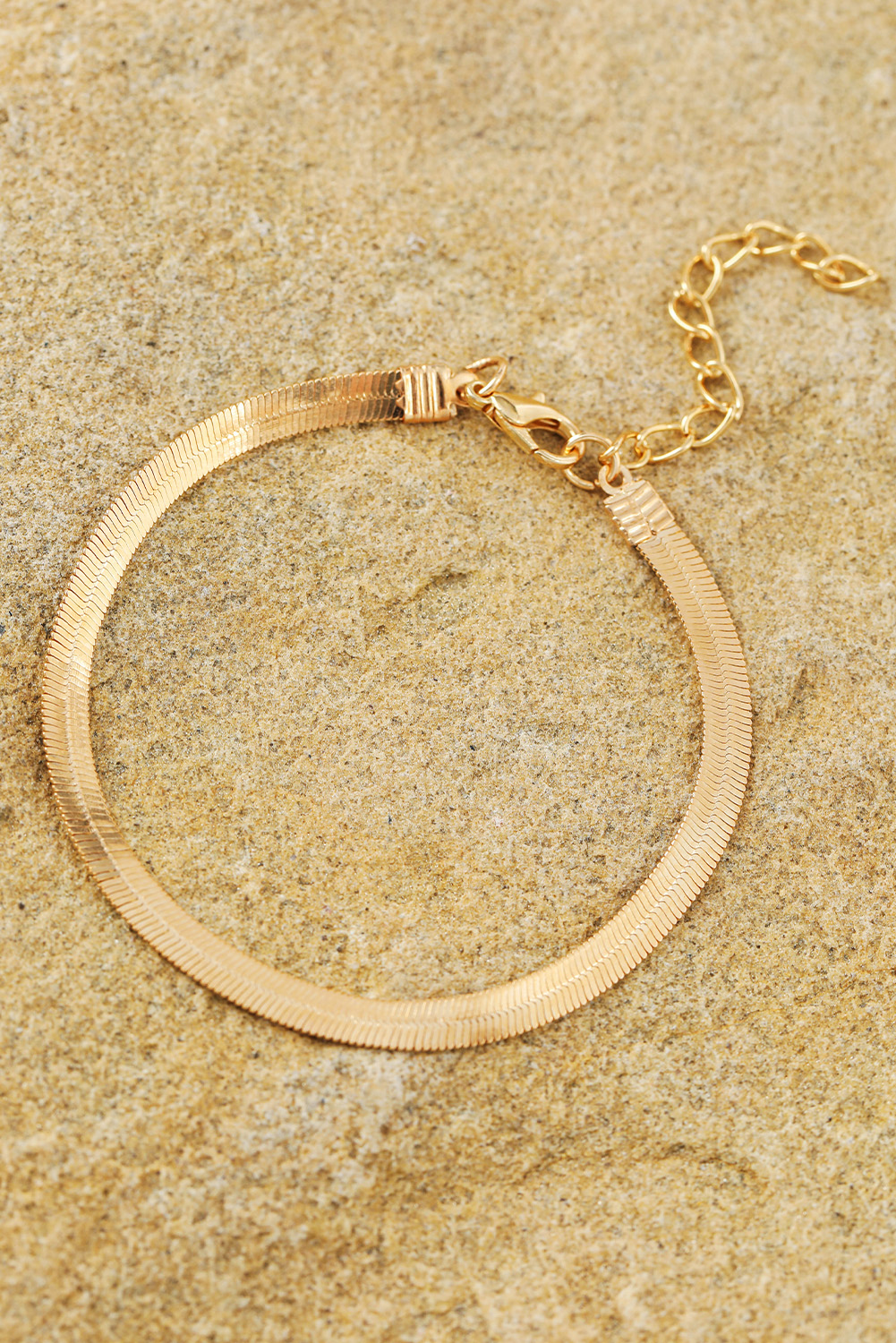 Gold Multi Layered Plated Adjustable Chain Bracelet Set