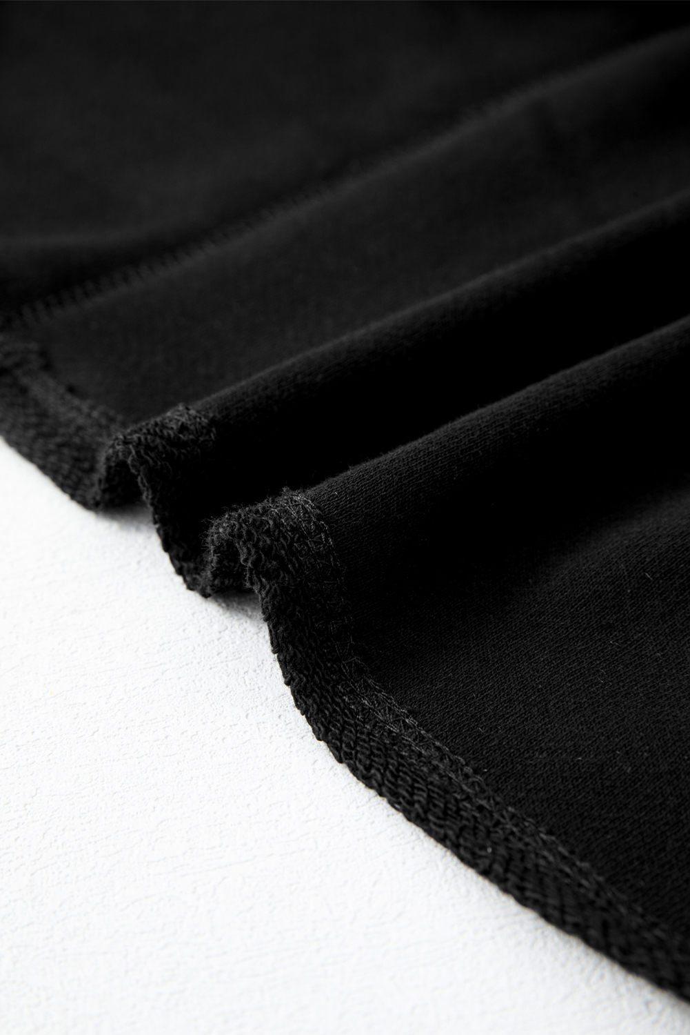 Plus Size Black  Long Sleeve Flap Pocket Henley Top
