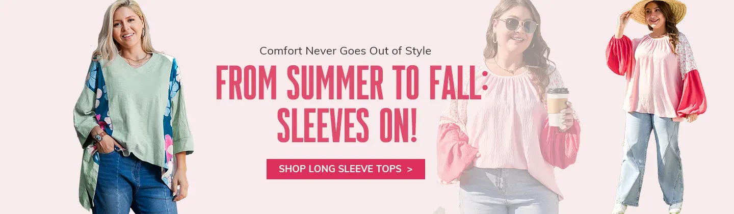 plus size long sleeve tops
