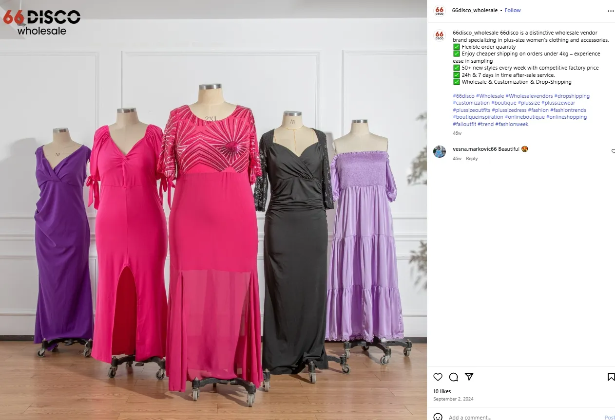 Instagram 66disco soft fabric dresses