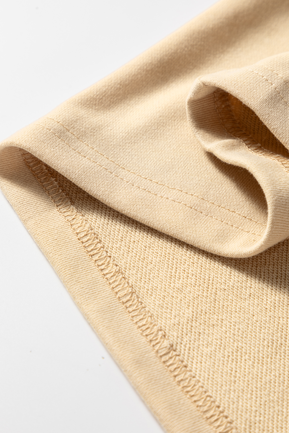 Plus Size Khaki Stripe Mix Half Zip French Terry  Sweatshirt