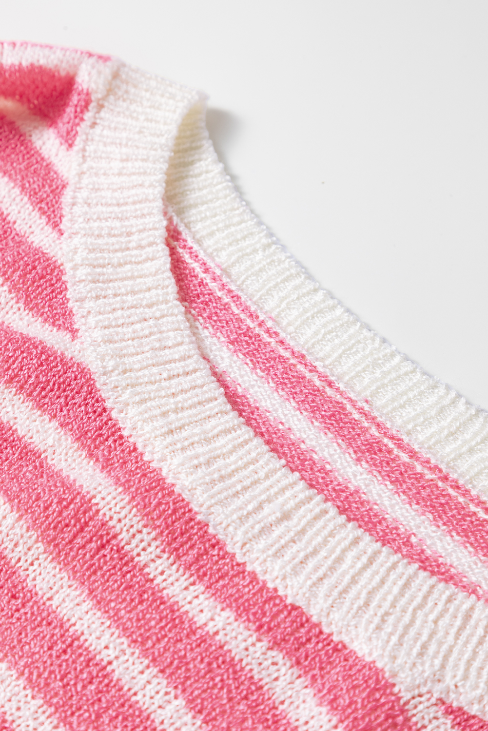 Plus Size Multicolour Striped Exposed Seam Colorblock Patchwork  Sweater