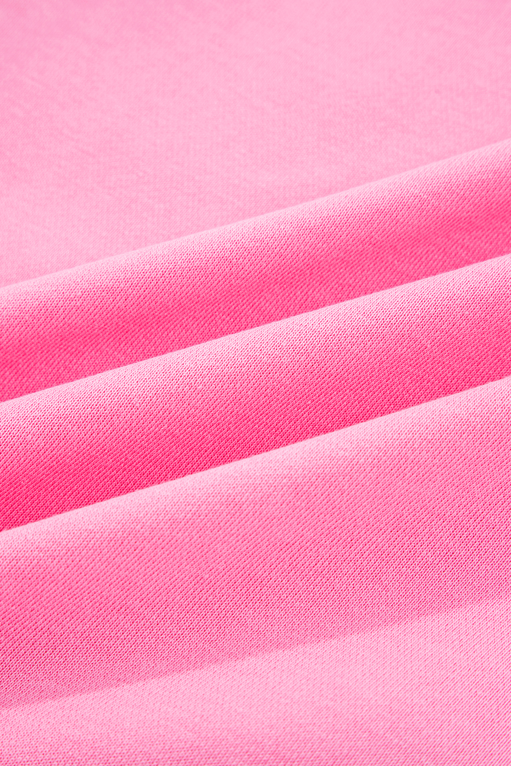 Plus Size Pink Big Bow Lace Embroidered Dolman Sleeve Slit  Sweatshirt