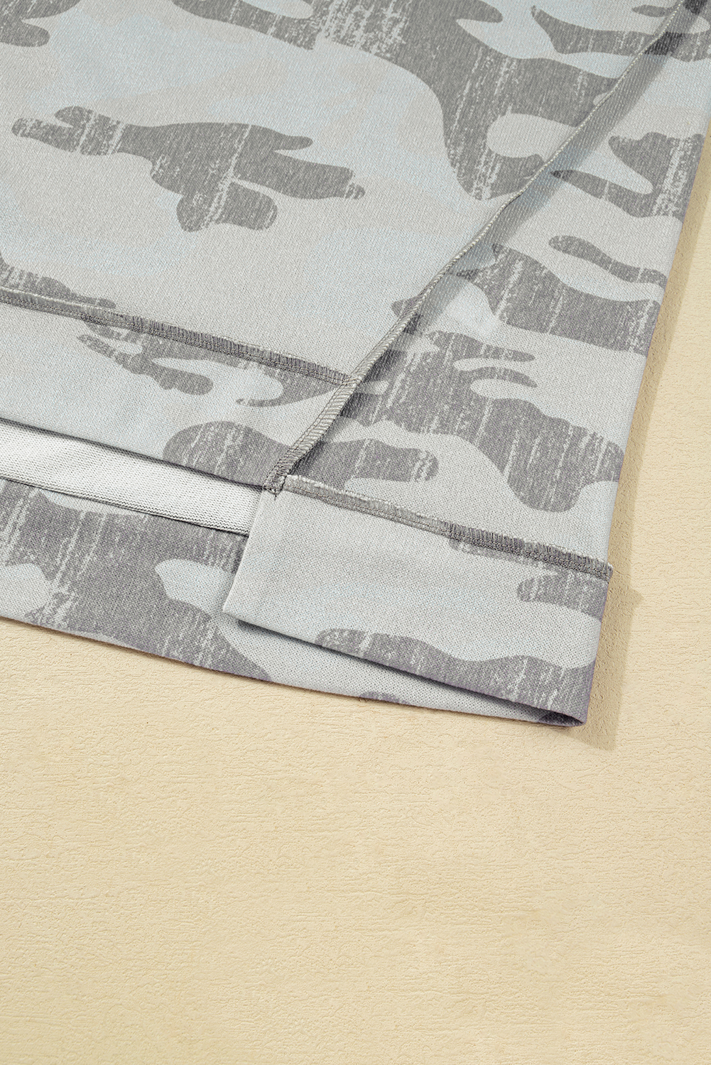 Plus Size Multicolour Camouflage Print  Round Neck  Sweatshirt