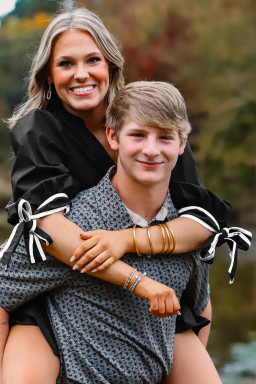 Plus Size Black Contrast Trim Knot Cuffs  V Neck Mini Dress