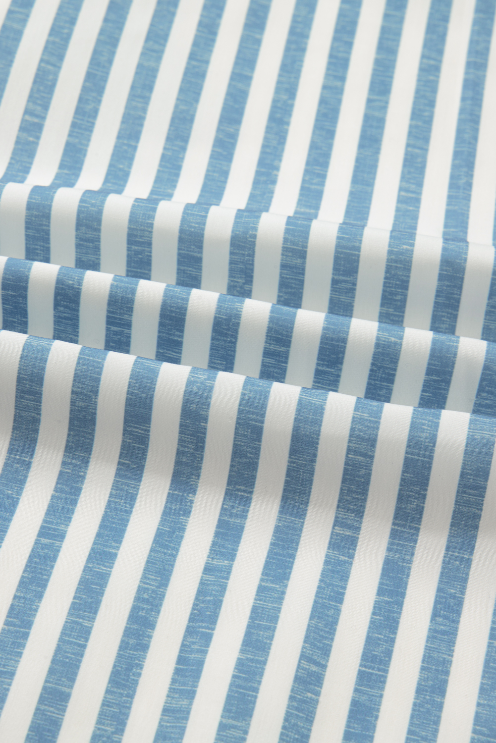 Sky Blue Leopard Striped Patchwork Casual Plus Shirt