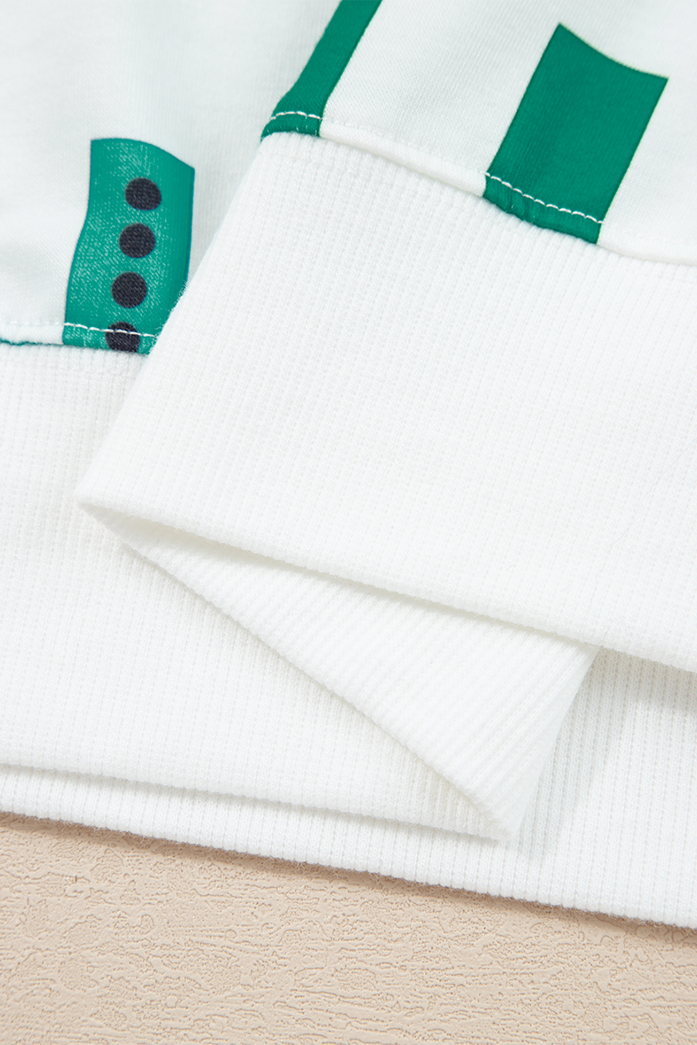 Plus Size White  Christmas Ho Ho Ho Print Long Sleeve Top and Shorts 2pc Lounge Set