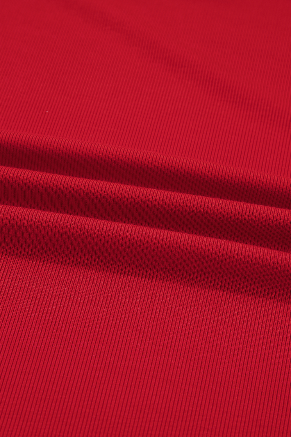 Plus Size Racing Red Plaid Pearl Ruffled Short Sleeve Knitted Christmas Holiday  T-shirt