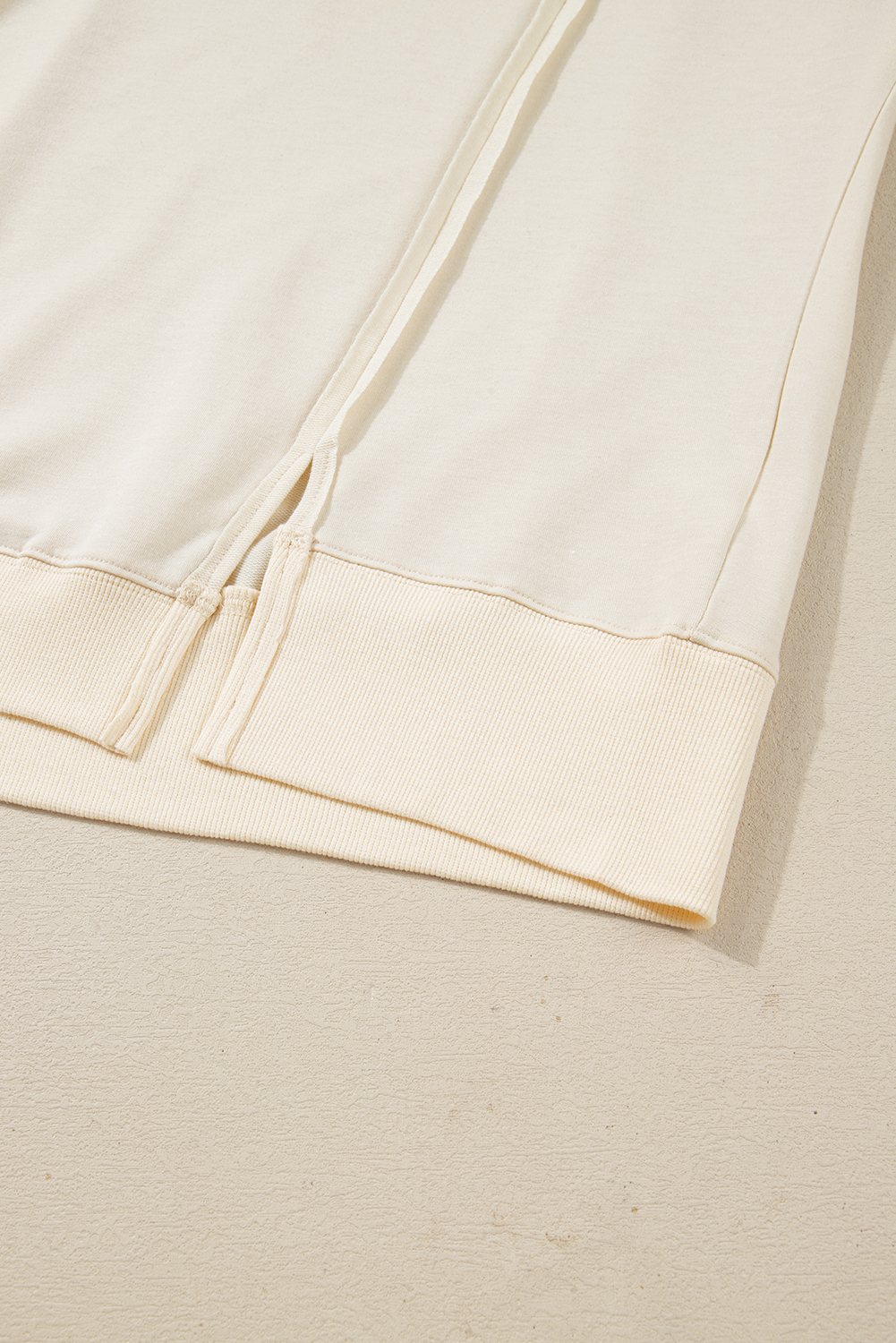 Plus Size Beige  Multicolor Plaid Patchwork Sleeve Pullover Top