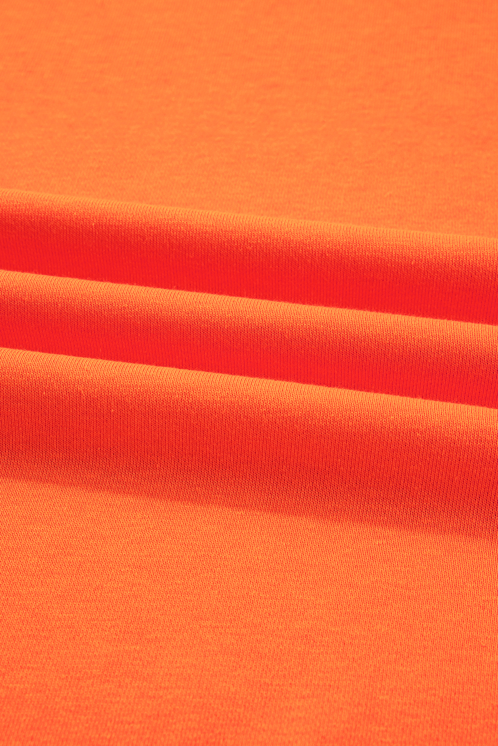 Plus Size Orange  Varsity Striped Drop Shoulder Pullover Drawstring Elastic Waistband Short Set