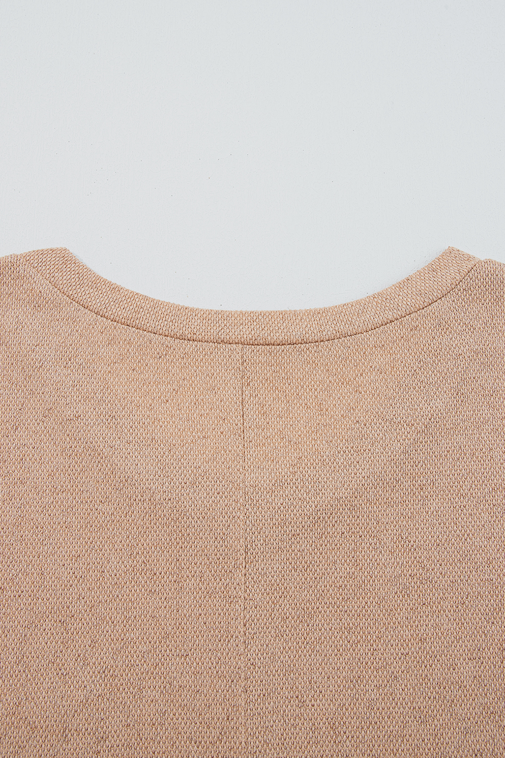 Plus Size Parchment  Drop Shoulder Knit Tunic Top