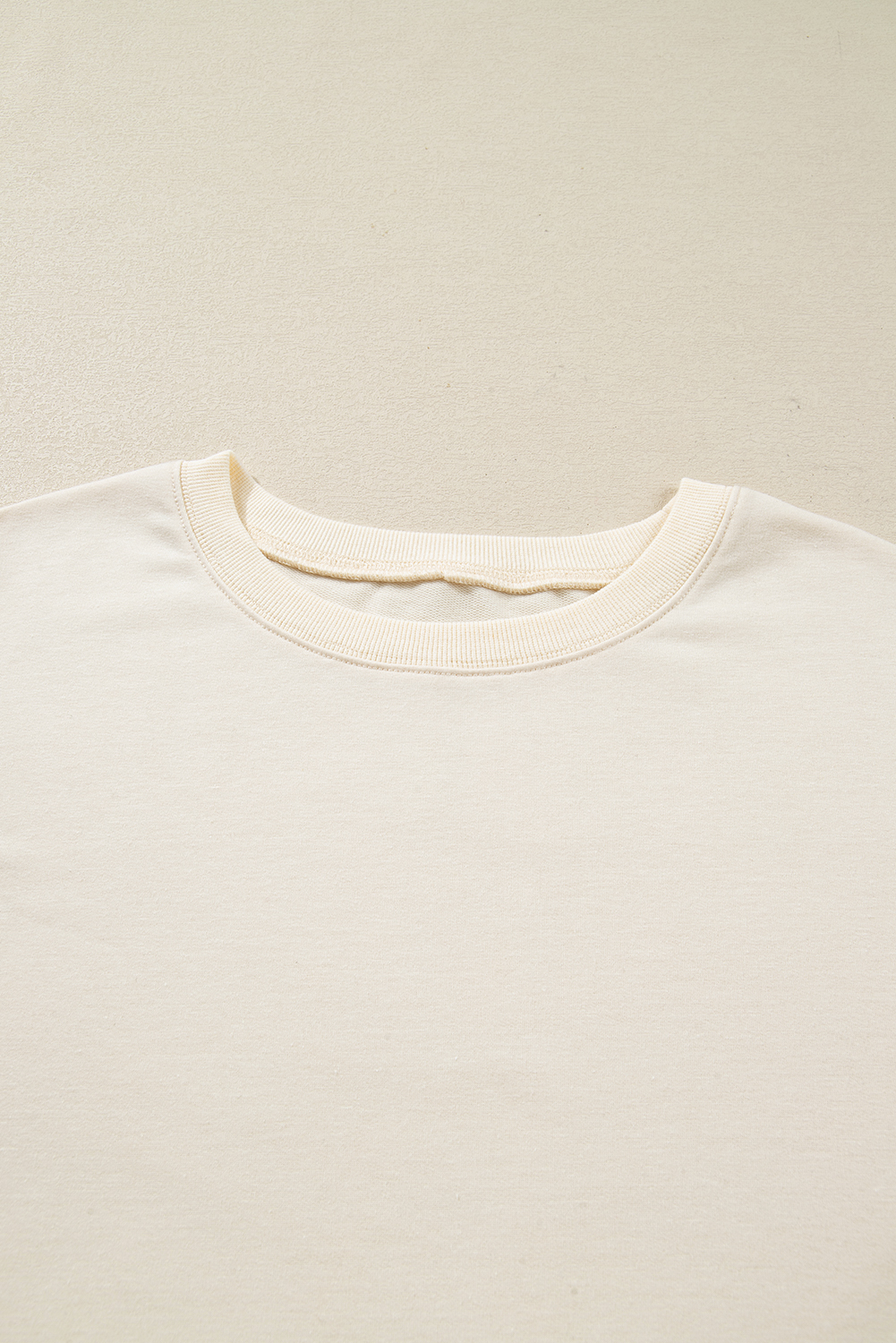 Plus Size Beige  Multicolor Plaid Patchwork Sleeve Pullover Top