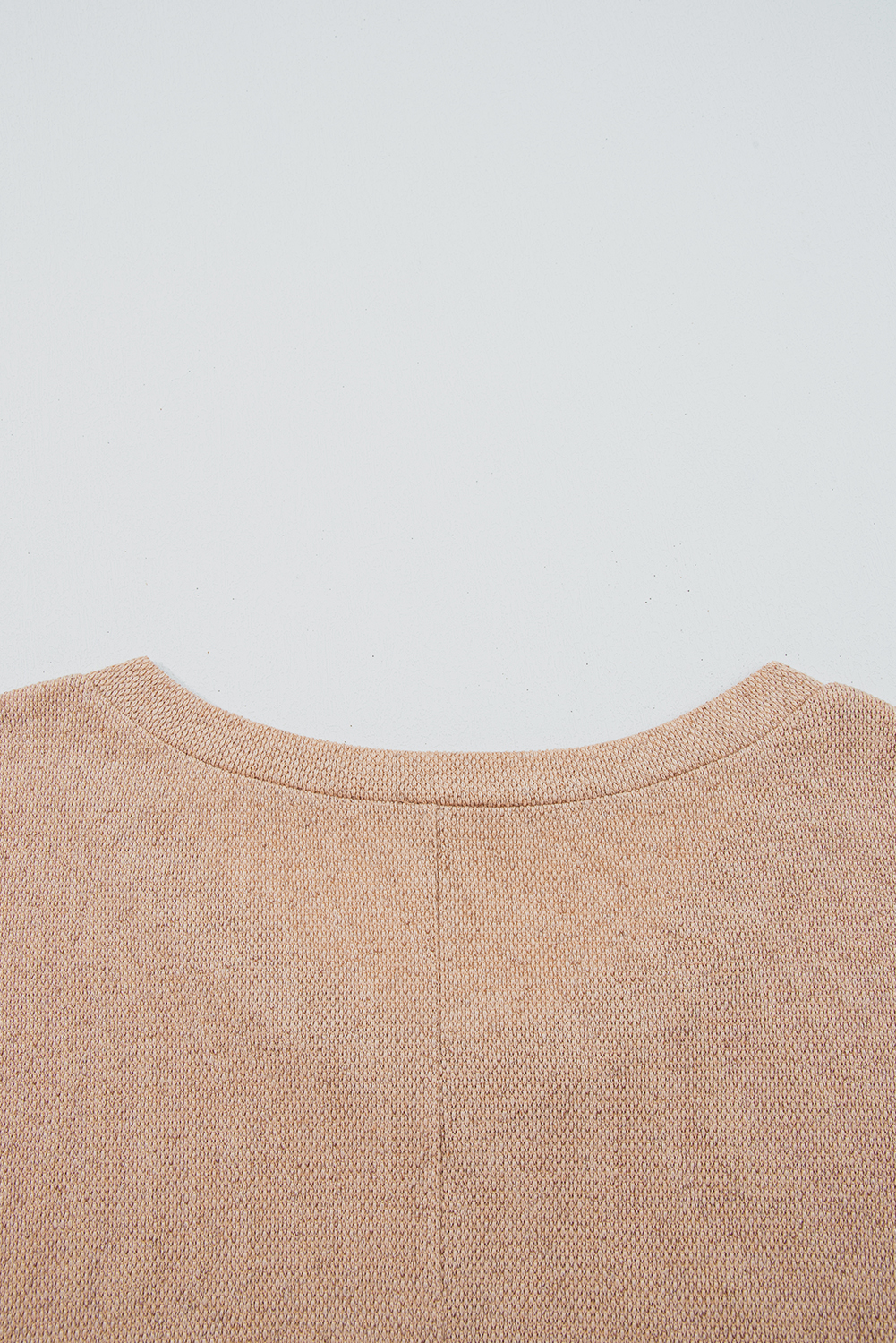 Plus Size Parchment  Drop Shoulder Knit Tunic Top