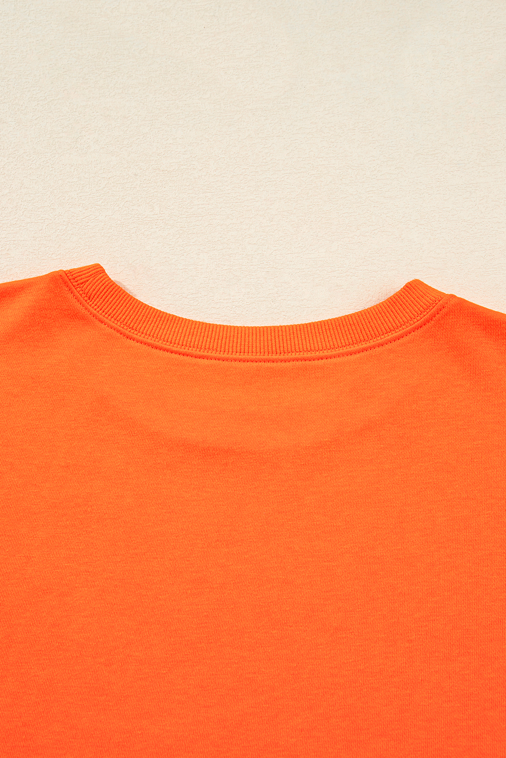 Plus Size Orange  Varsity Striped Drop Shoulder Pullover Drawstring Elastic Waistband Short Set