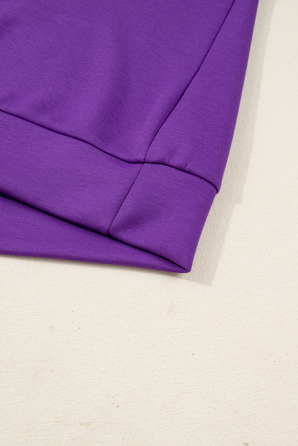 Plus Size Wisteria Collar Half Zip Pullover Mini Skirt  2pcs Set