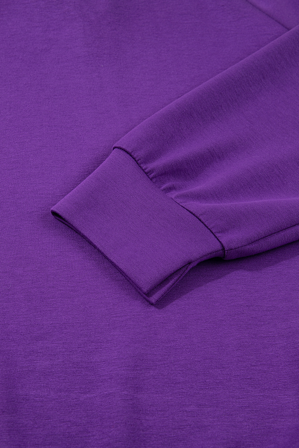 Plus Size Wisteria Collar Half Zip Pullover Mini Skirt  2pcs Set