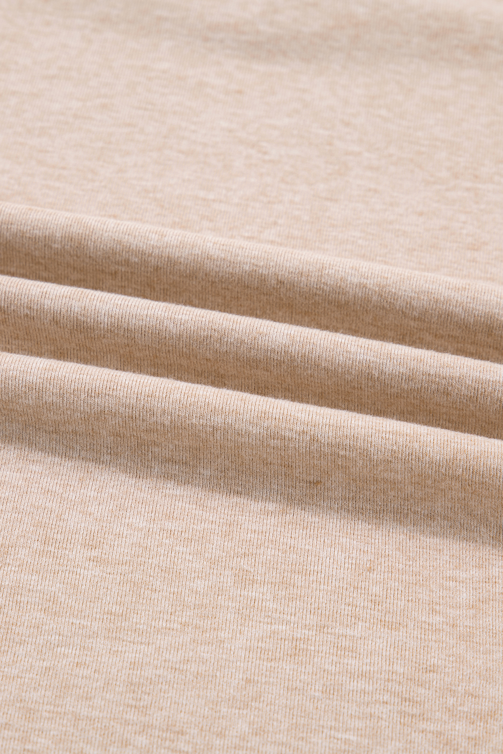 Plus Size Parchment Leopard Patchwork V Neck Long Sleeve  Top