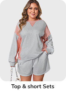 Plus Size Top & Short Sets Wholesale