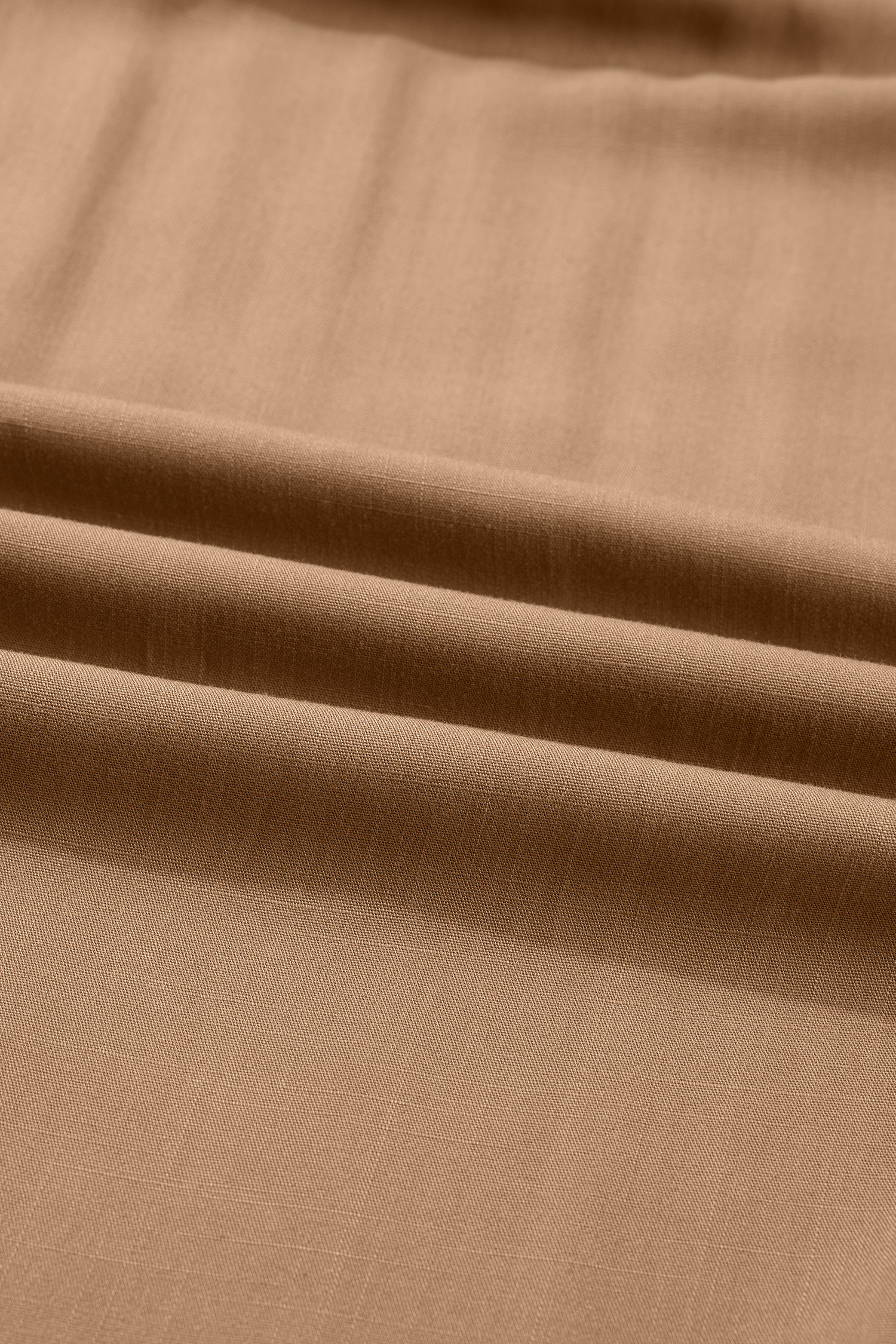 Plus Size Chestnut Smocked V Neckline Leopard Piping Accent Bracelet  Long Dress